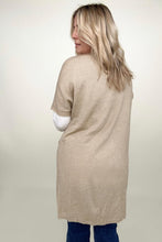 Load image into Gallery viewer, Shorts Sleeve Light Knit Dolman Cardigan
