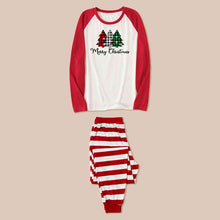 Load image into Gallery viewer, MERRY CHRISTMAS Graphic Top and Striped Pants Set
