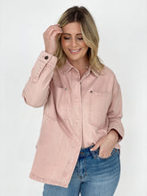 Load image into Gallery viewer, Easel "Tilly" Solid Cotton Twill Shacket
