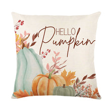 Load image into Gallery viewer, Thanksgiving Fall Pumpkin Print Pillowcase Without Filler
