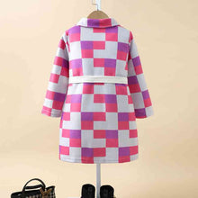 Load image into Gallery viewer, Printed Collared Neck Trench Coat
