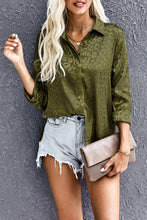 Load image into Gallery viewer, Turn-Down Collar Embossed Button Shirt
