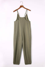 Load image into Gallery viewer, Waffle Knit V-Neck Tank Jumpsuit With Pockets
