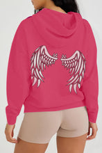 Load image into Gallery viewer, Simply Love Full Size Angle Wings Graphic Hoodie
