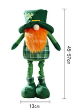 Load image into Gallery viewer, Green Saint Patrick's Day Decor Rudolph Gnomes
