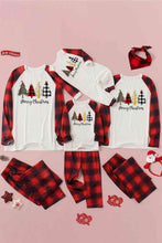 Load image into Gallery viewer, MERRY CHRISTMAS Graphic Top and Plaid Pants Set
