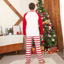Load image into Gallery viewer, Raglan Sleeve Top and Striped Pants Set

