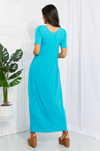 Load image into Gallery viewer, Zenana Simple Wonder Full Size Pocket Maxi Dress in Pastel Blue

