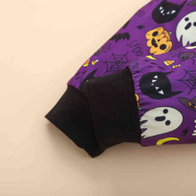 Load image into Gallery viewer, MY FIRST HALLOWEEN Graphic Round Neck Bodysuit and Printed Long Pants Set
