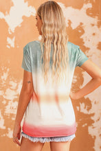 Load image into Gallery viewer, Double Take Tie-Dye V-Neck Short Sleeve Tee
