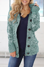 Load image into Gallery viewer, Long Sleeve Button-Up Hooded Cardigans
