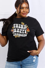 Load image into Gallery viewer, Simply Love Full Size THINK HAPPY THOUGHTS Graphic Cotton Tee
