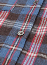 Load image into Gallery viewer, Plaid Slit High-Low Shirt with Pockets
