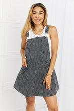 Load image into Gallery viewer, White Birch To The Park Full Size Overall Dress in Black
