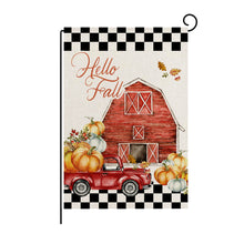 Load image into Gallery viewer, Fall Harvest Theme Printed Garden Flag
