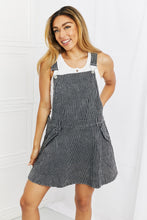 Load image into Gallery viewer, White Birch To The Park Full Size Overall Dress in Black
