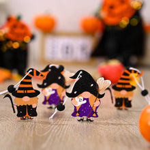 Load image into Gallery viewer, Halloween Decoration Wooden Hanging Gnome (4pcs/set)
