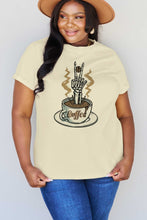 Load image into Gallery viewer, Simply Love Full Size COFFEE Graphic Cotton Tee

