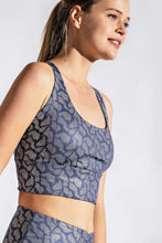 Load image into Gallery viewer, Rae Mode Full Size Printed Crisscross Back Sports Bra

