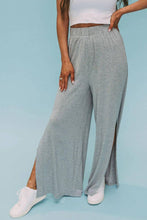 Load image into Gallery viewer, Side Slits Wide Leg High Waist Pants
