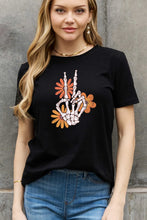 Load image into Gallery viewer, Simply Love Full Size Skeleton Hand Graphic Cotton Tee
