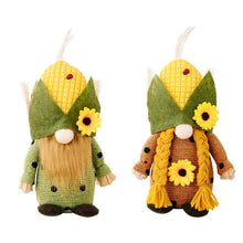 Load image into Gallery viewer, Thanksgiving Harvest Corn Hat Floral Gnome Ornaments
