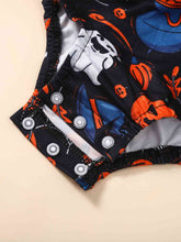 Load image into Gallery viewer, Printed Round Neck Long Sleeve Bodysuit
