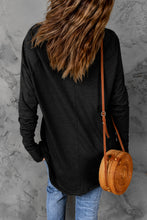 Load image into Gallery viewer, Thumbhole Long Sleeve Round Neck Top
