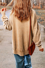 Load image into Gallery viewer, Round Neck Dropped Shoulder HOWDY FALL Graphic Sweatshirt
