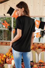 Load image into Gallery viewer, Round Neck Cuffed Short Sleeve Tee
