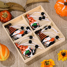 Load image into Gallery viewer, Halloween Decoration Wooden Hanging Gnome (4pcs/set)
