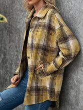 Load image into Gallery viewer, Plaid Collared Neck Long Sleeve Shirt
