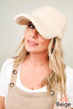 Load image into Gallery viewer, Teddy Fleece Baseball Cap
