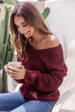 Load image into Gallery viewer, V-Neck Ribbed Knit Sweater
