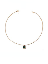 Load image into Gallery viewer, Women Green Glass Pendant Necklace
