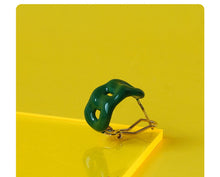 Load image into Gallery viewer, Hollow Out Handmade Enamel Stud Earrings

