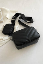 Load image into Gallery viewer, PU Leather Shoulder Bag with Small Purse
