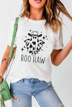 Load image into Gallery viewer, Halloween BOO HAW Graphic Crew Neck Tee

