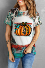 Load image into Gallery viewer, Pumpkin Graphic Round Neck Short Sleeve Tee
