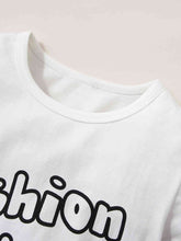 Load image into Gallery viewer, Round Neck Short Sleeve FASHION UPDATE Graphic Mini Dress
