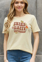 Load image into Gallery viewer, Simply Love Full Size THINK HAPPY THOUGHTS Graphic Cotton Tee
