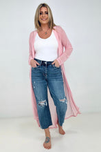 Load image into Gallery viewer, Zenana "Eden" Mesh Long Sleeve Duster Kimono

