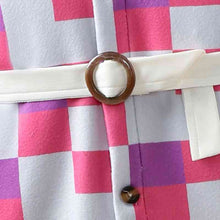 Load image into Gallery viewer, Printed Collared Neck Trench Coat
