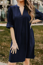 Load image into Gallery viewer, Ruffled Sleeve Shift Dress
