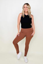 Load image into Gallery viewer, Zenana Cotton Wide Waistband Pocket Leggings
