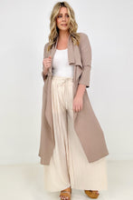 Load image into Gallery viewer, Jade By Jane Draped Front Long Body Jacket

