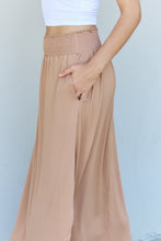 Load image into Gallery viewer, Doublju Comfort Princess Full Size High Waist Scoop Hem Maxi Skirt in Tan
