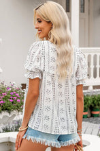 Load image into Gallery viewer, Floral Embroidered Ethnic Printed Crinkle Blouse
