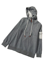 Load image into Gallery viewer, Half Zip Colorblock Pocket Patchwork Long Sleeve Hoodie
