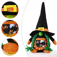 Load image into Gallery viewer, Halloween Decoration Pumpkin Gnome Ornament
